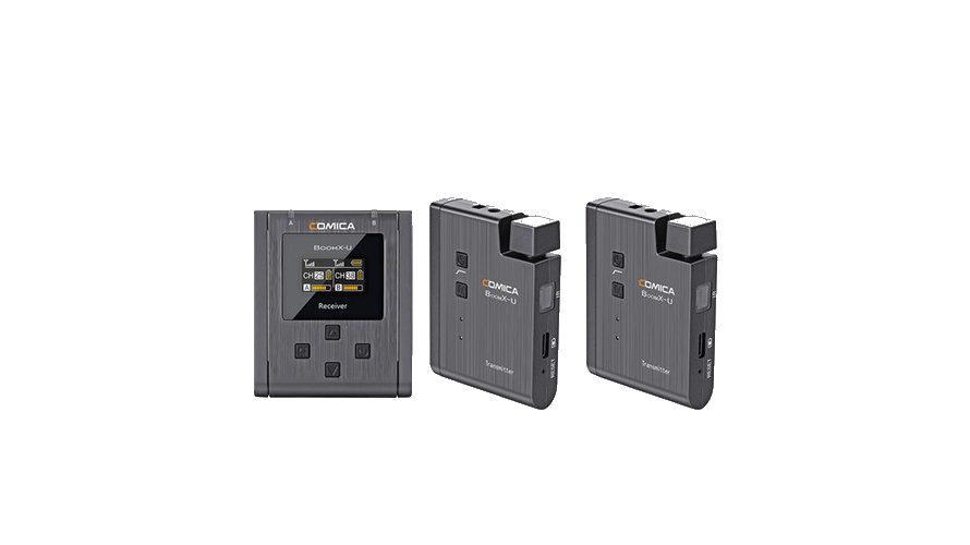 Comica Audio BoomX-U U2 Compact 2-Person UHF Wireless Microphone System for Mirrorless/DSLR Cameras (568 to 579 MHz)