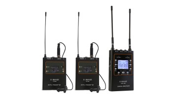 E-image MTR-S4 UHF Professional Wireless Microphone Kit (2xMT-600+1x MT-500+1xMR300) 